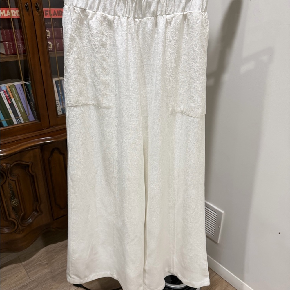 Elegant White Women's Trousers